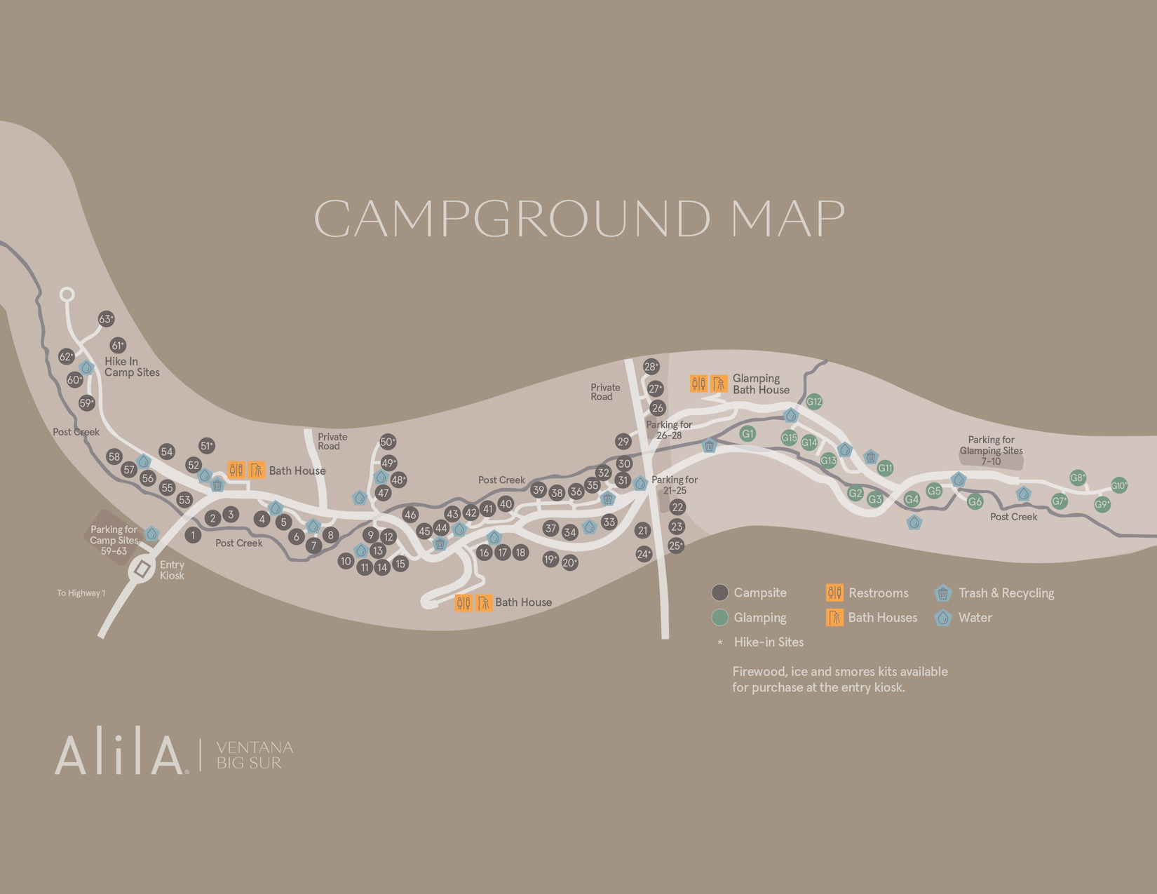 glamping map