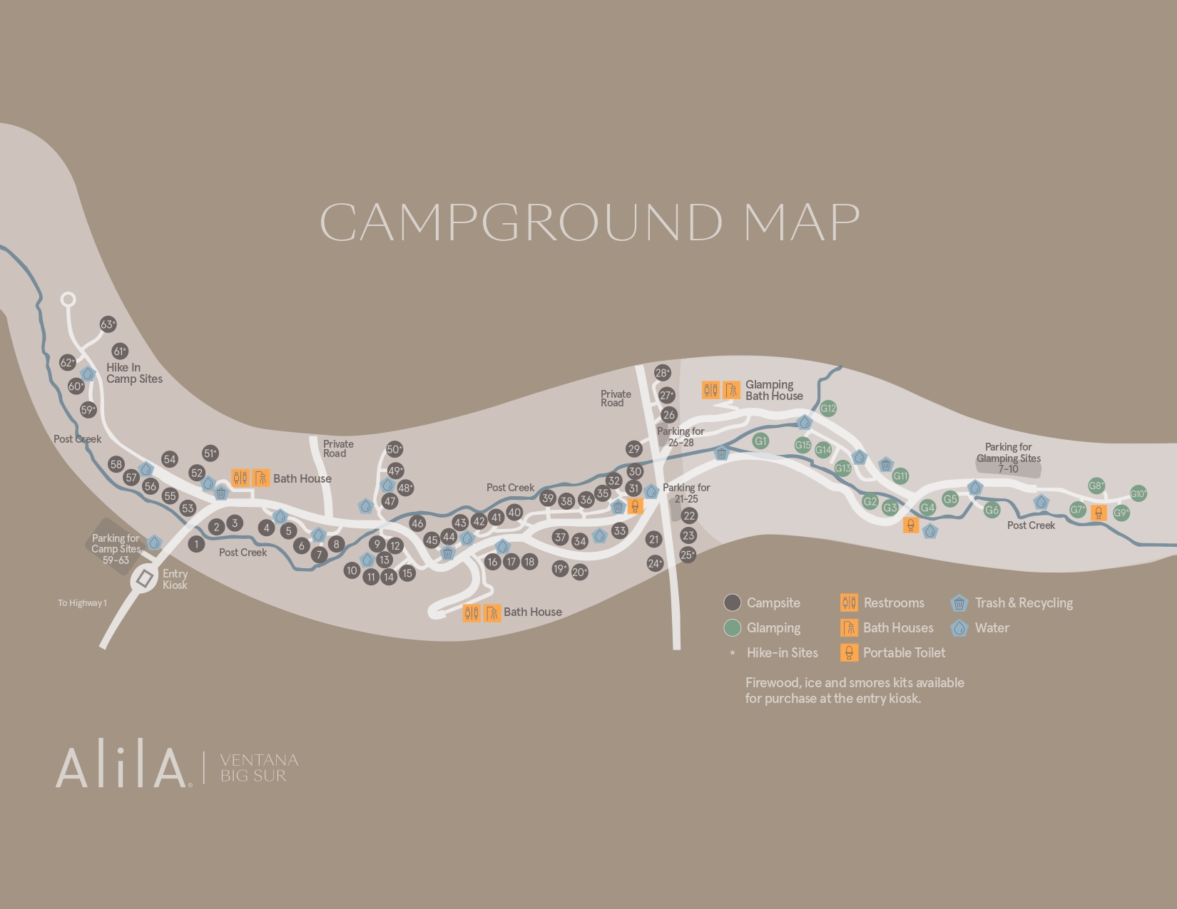 glamping map